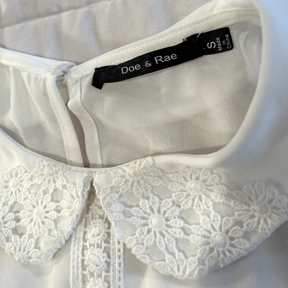 Doe & Rae White Dress Size Small - Picture 5 of 5
